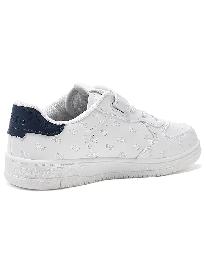 Кроссовки Masters Court PS Polo Ralph Lauren Kids — изображение 3 из 4, белый/темно-синий