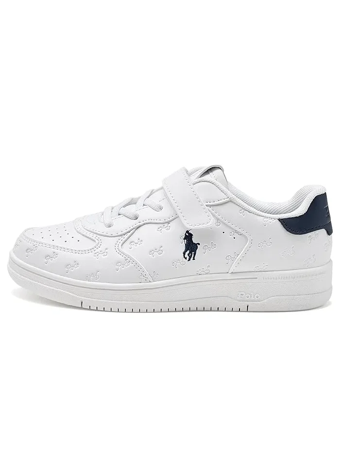 Кроссовки Masters Court PS Polo Ralph Lauren Kids — изображение 4 из 4, белый/темно-синий