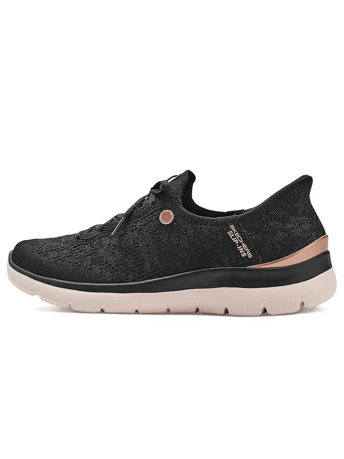 Кроссовки с цветочным орнаментом Martha Stewart Summits Floral Dreams SKECHERS — изображение 4 из 4, черный
