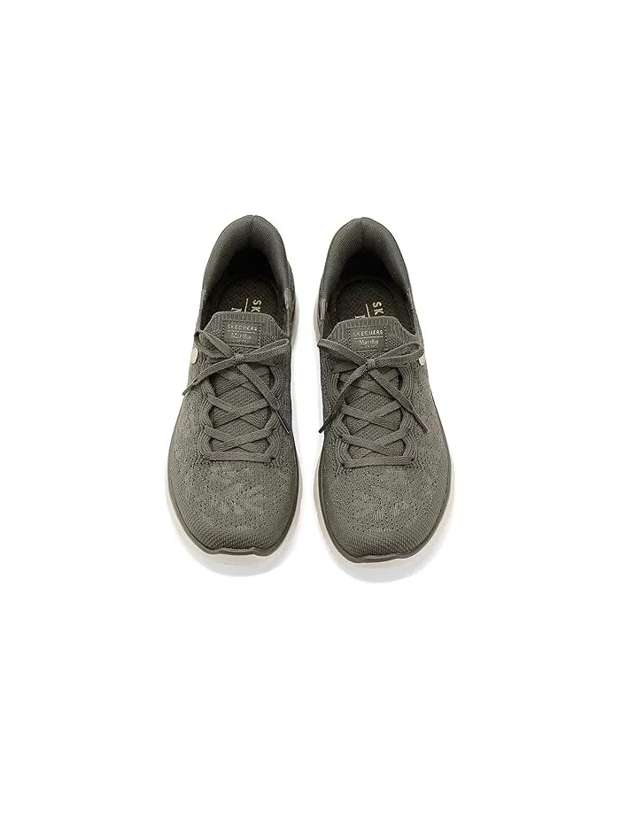 Кроссовки с цветочным мотивом Martha Stewart Summits SKECHERS — изображение 2 из 4, оливковый