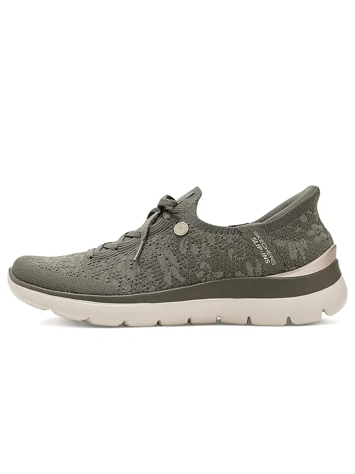 Кроссовки с цветочным мотивом Martha Stewart Summits SKECHERS — изображение 4 из 4, оливковый