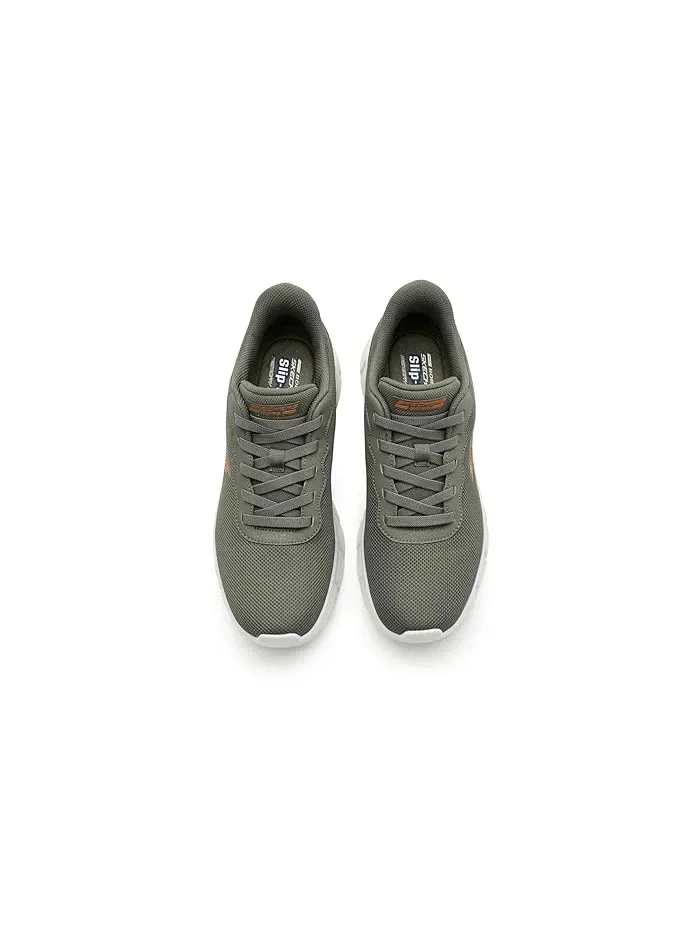 Кроссовки с системой шнуровки BOBS B Flex Glacial Edge Slip-ins BOBS from SKECHERS — изображение 2 из 4, оливковый