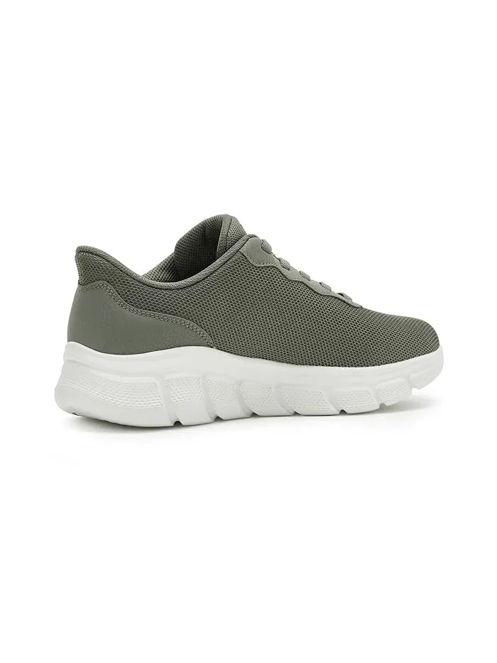 Кроссовки с системой шнуровки BOBS B Flex Glacial Edge Slip-ins BOBS from SKECHERS — изображение 3 из 4, оливковый