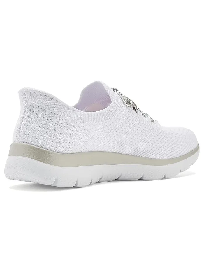 Кроссовки с пайетками Summits Crystal Dream SKECHERS — изображение 3 из 4, белый