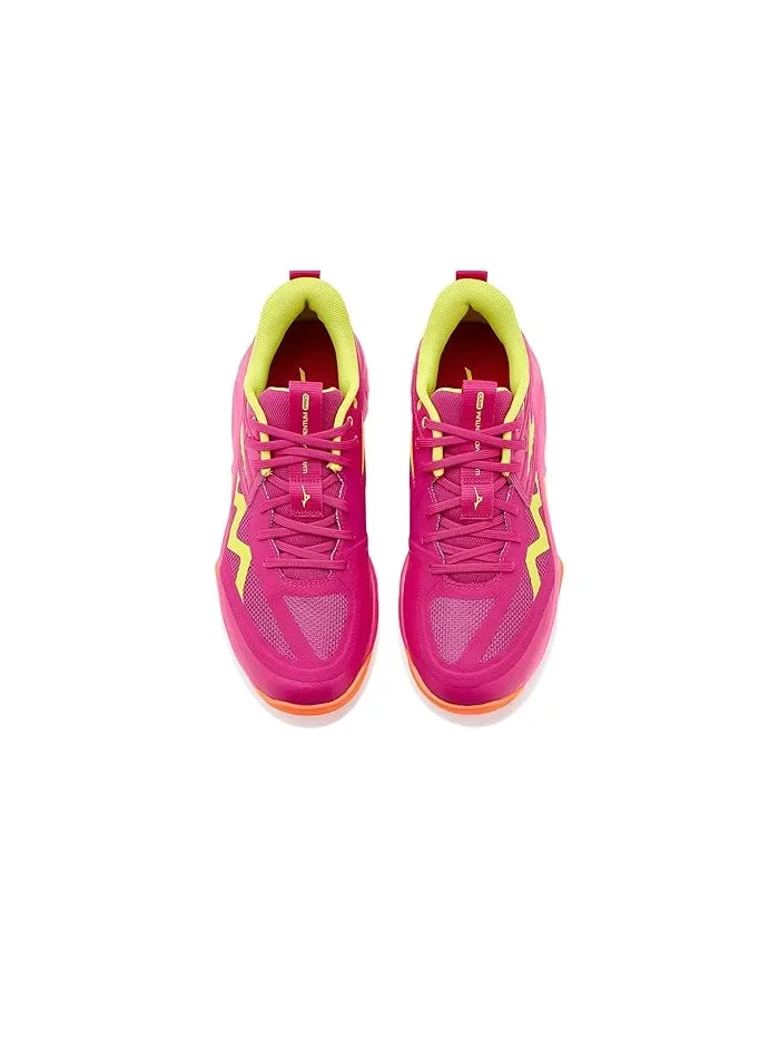 Кроссовки Wave Momentum 4 Pro Mizuno — изображение 2 из 4, розовый/желтый