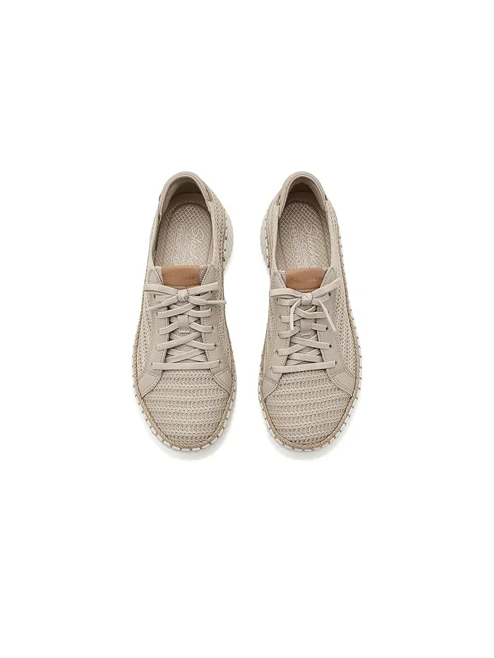 Кроссовки с вязаным верхом Wilshire Blvd SKECHERS — изображение 2 из 4, золотистый