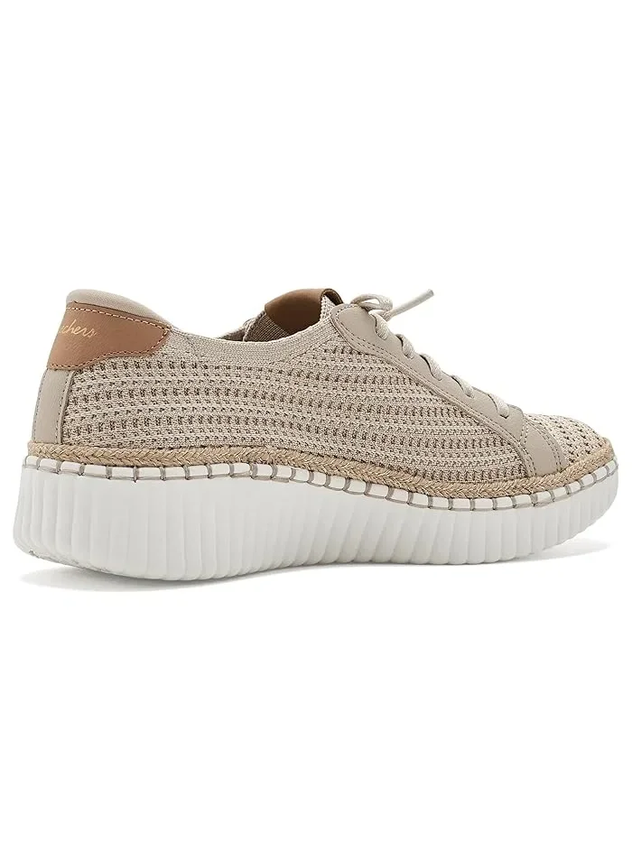 Кроссовки с вязаным верхом Wilshire Blvd SKECHERS — изображение 3 из 4, золотистый