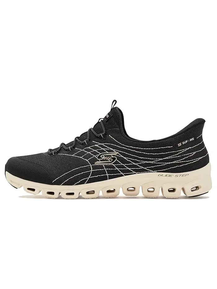 Кроссовки Skechers Glide-Step Hands Free Slip-ins Prismatic — изображение 4 из 4, черный/черный