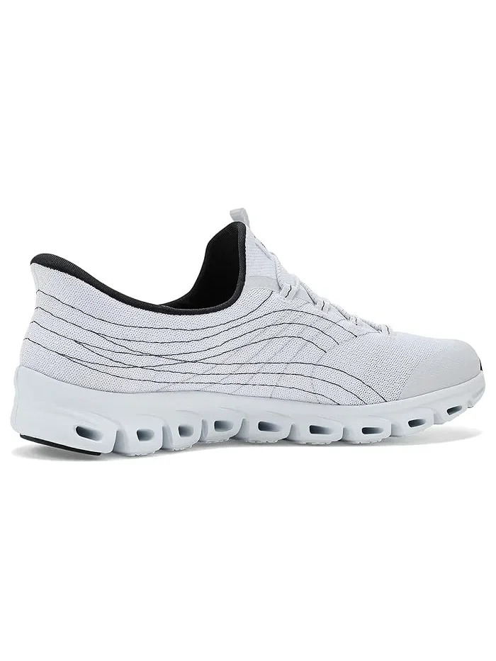 Кроссовки Glide-Step Hands Free Slip-ins Prismatic SKECHERS — изображение 3 из 4, белый/черный