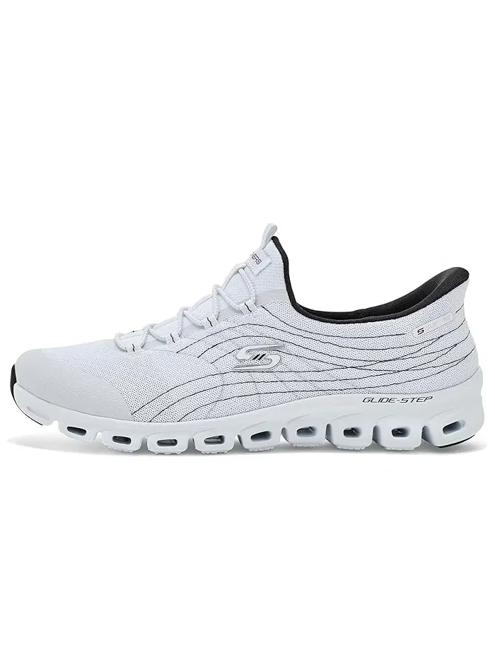 Кроссовки Glide-Step Hands Free Slip-ins Prismatic SKECHERS — изображение 4 из 4, белый/черный