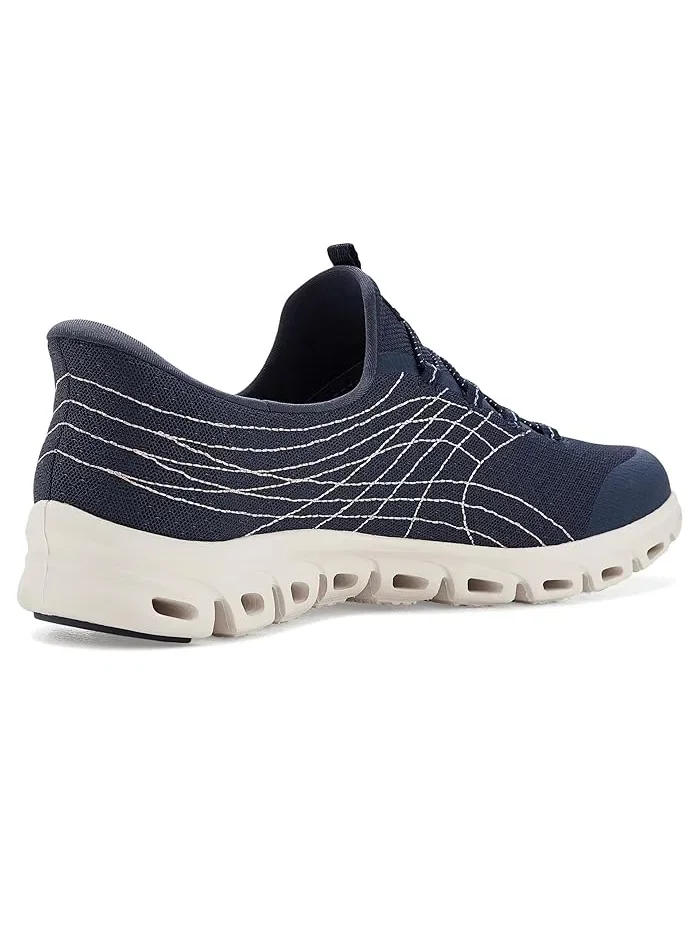 Кроссовки Skechers Glide-Step Hands Free Slip-ins Prismatic — изображение 3 из 4, темно-синий