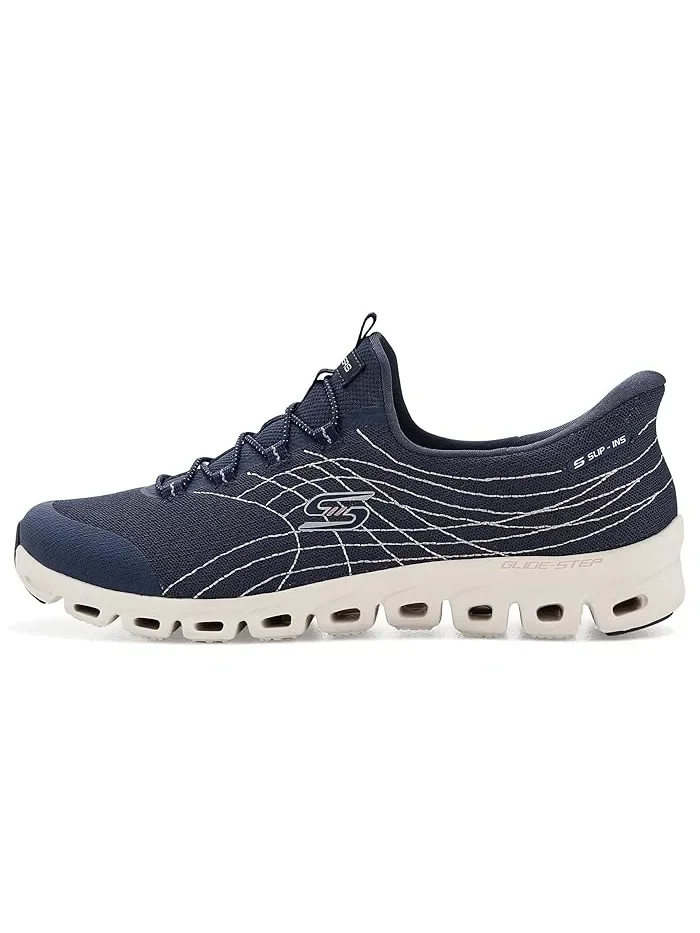 Кроссовки Skechers Glide-Step Hands Free Slip-ins Prismatic — изображение 4 из 4, темно-синий
