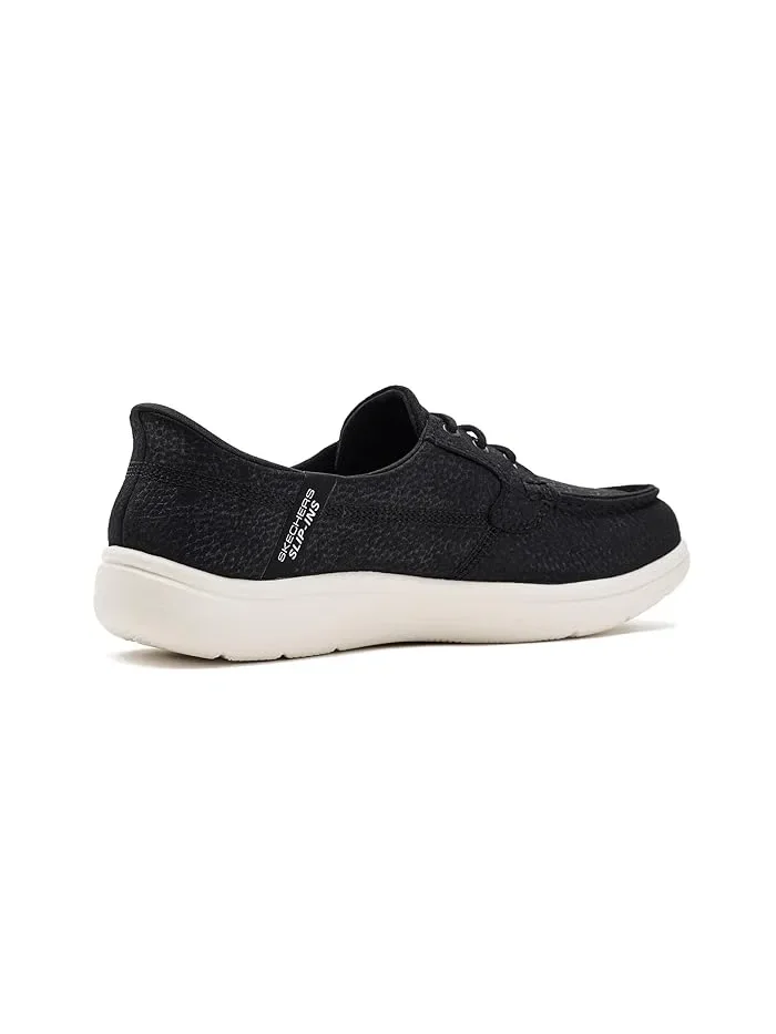 Кроссовки Hands Free Slip-Ins On-The-Go Flex Radiant - Brooklyn SKECHERS — изображение 3 из 4, черный/белый