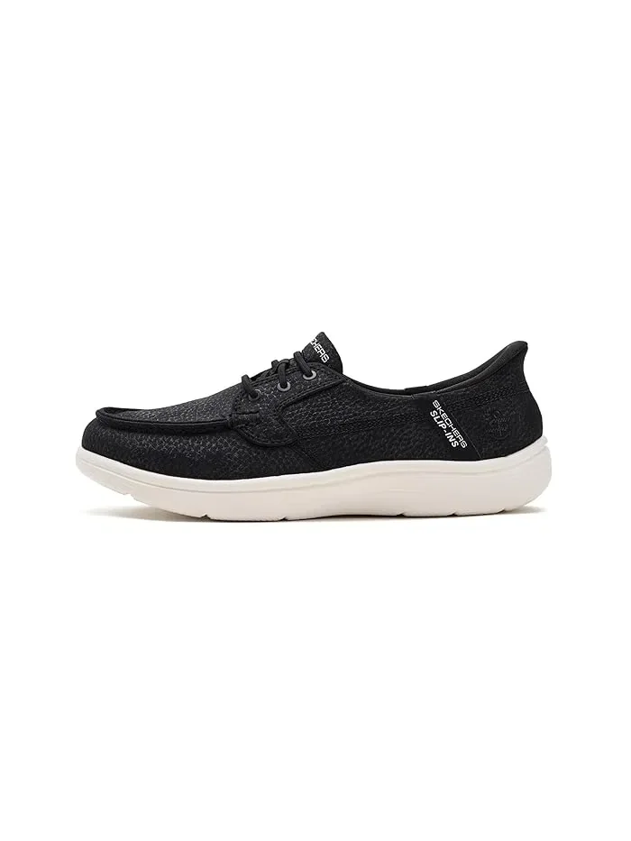 Кроссовки Hands Free Slip-Ins On-The-Go Flex Radiant - Brooklyn SKECHERS — изображение 4 из 4, черный/белый