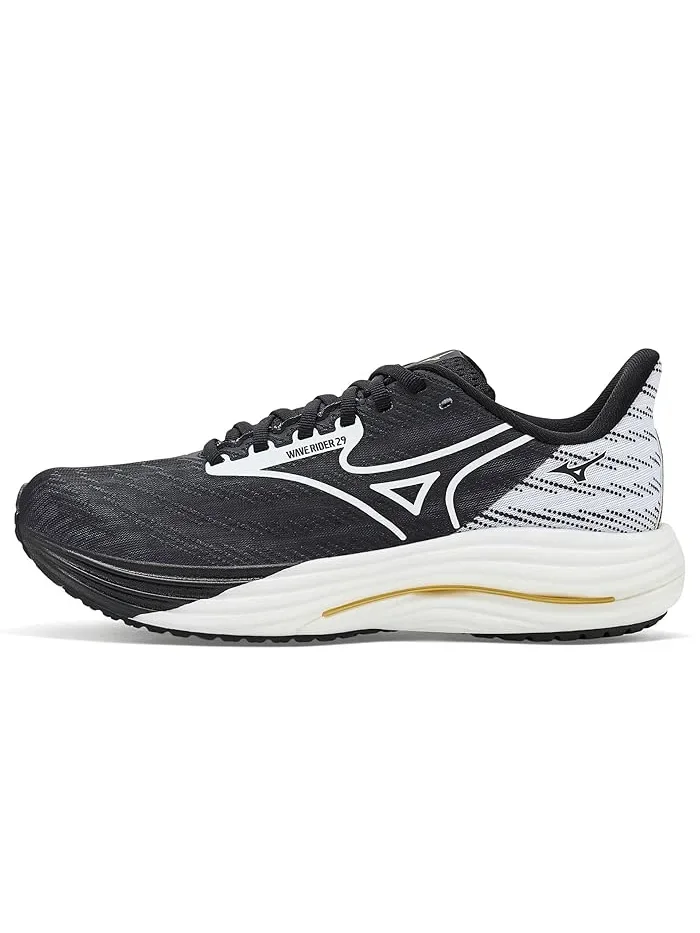 Кроссовки Wave Rider 29 Uni Origami Mizuno — изображение 4 из 4, черный/белый