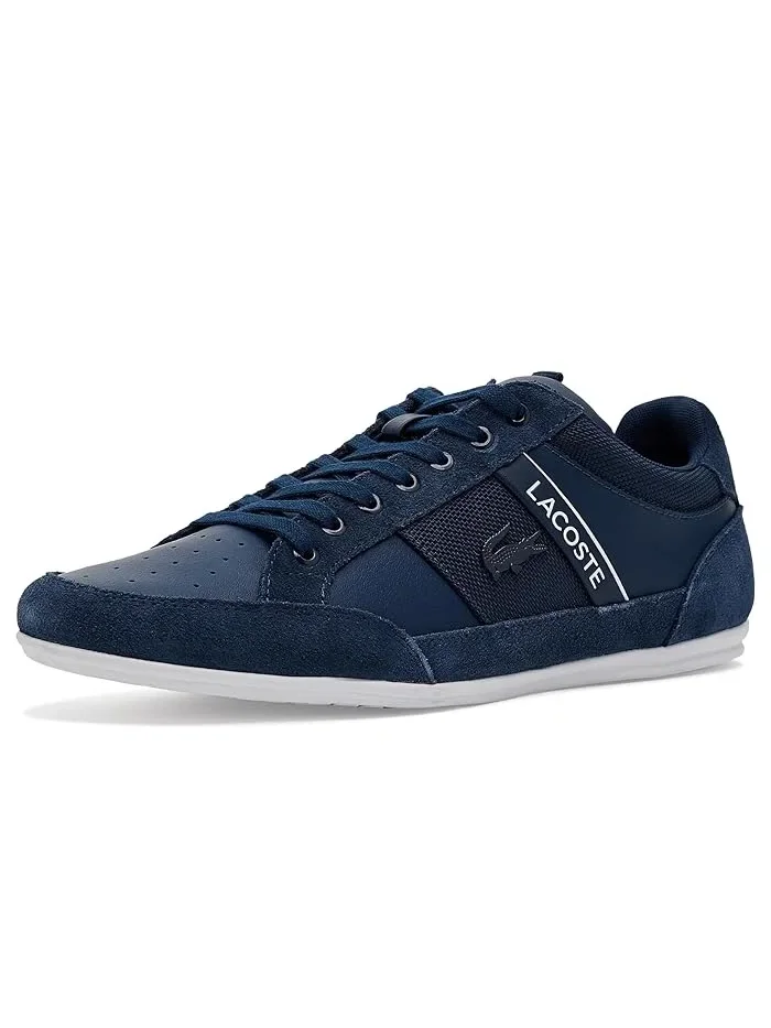 Кроссовки замшевые Chaymon Lacoste — изображение 1 из 4, темно-синий/белый