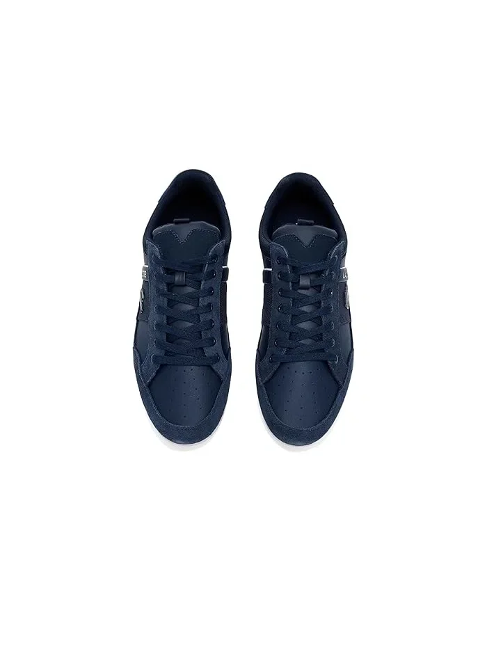 Кроссовки замшевые Chaymon Lacoste — изображение 2 из 4, темно-синий/белый