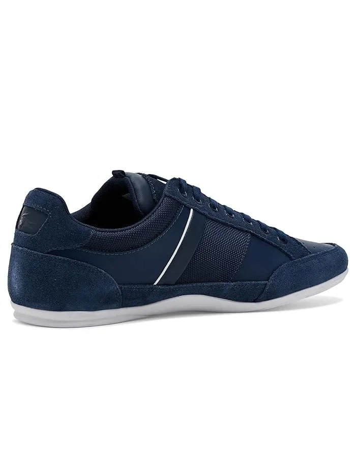Кроссовки замшевые Chaymon Lacoste — изображение 3 из 4, темно-синий/белый