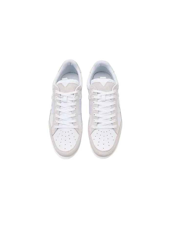 Кроссовки на шнуровке Chaymon Suede Lacoste — изображение 2 из 4, белый