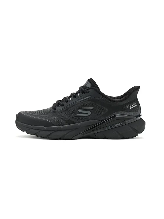 Кроссовки с технологией Hands Free Slip-In Skech Cage SKECHERS — изображение 4 из 4, черный/черный