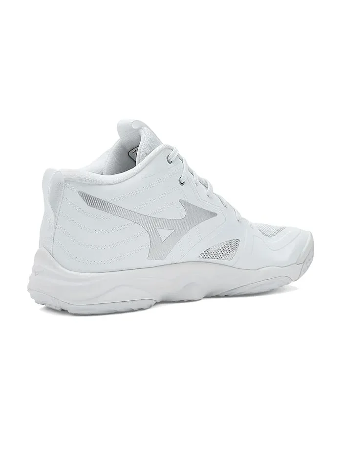 Кроссовки Mizuno Wave Momentum 4 Elite Mid — изображение 3 из 4, белый/металлик серый