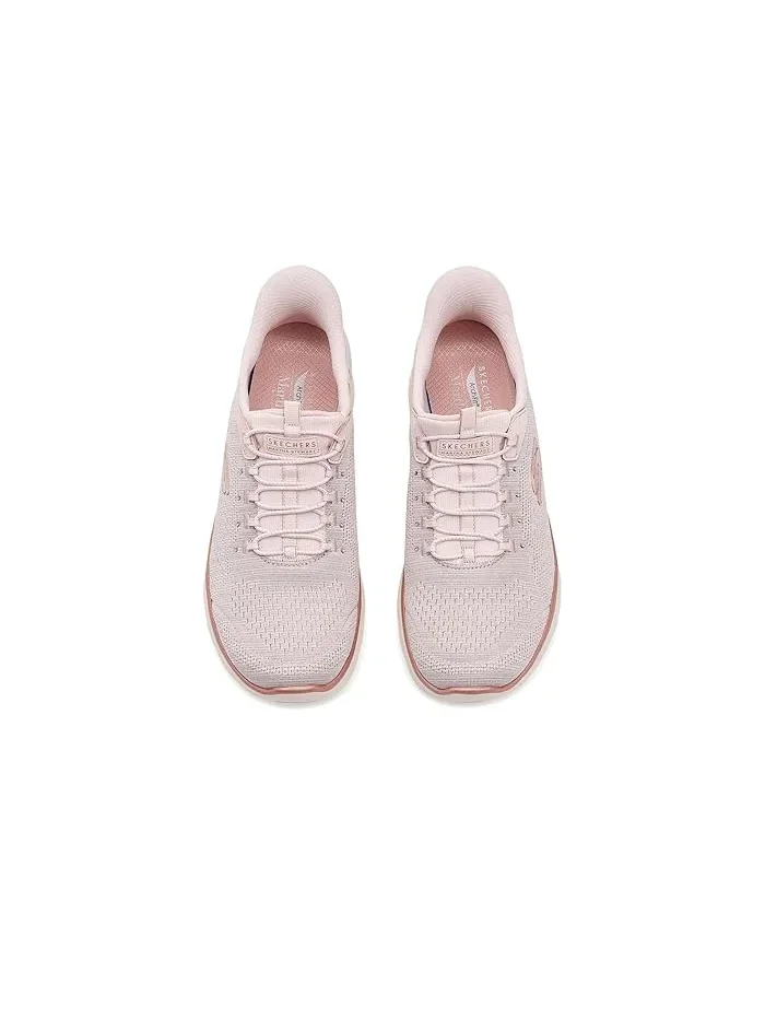 Кроссовки с поддержкой свода стопы Arch Fit Summits - Soft Shimmer Hands Free Slip-ins SKECHERS — изображение 2 из 4, розовый