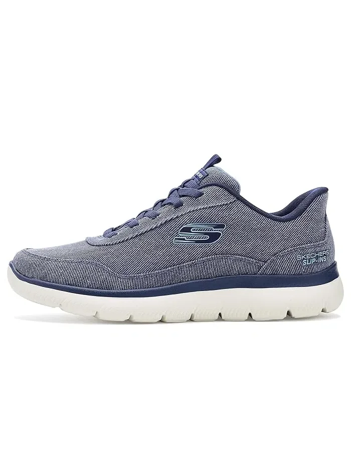 Кроссовки с технологией Hands Free Slip-In Summits Canvas SKECHERS — изображение 4 из 4, темно-синий