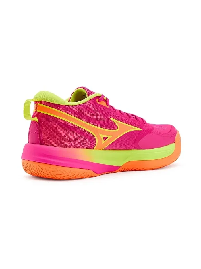 Кроссовки для прыжков Mizuno Neo Jump — изображение 3 из 4, розовый/желтый