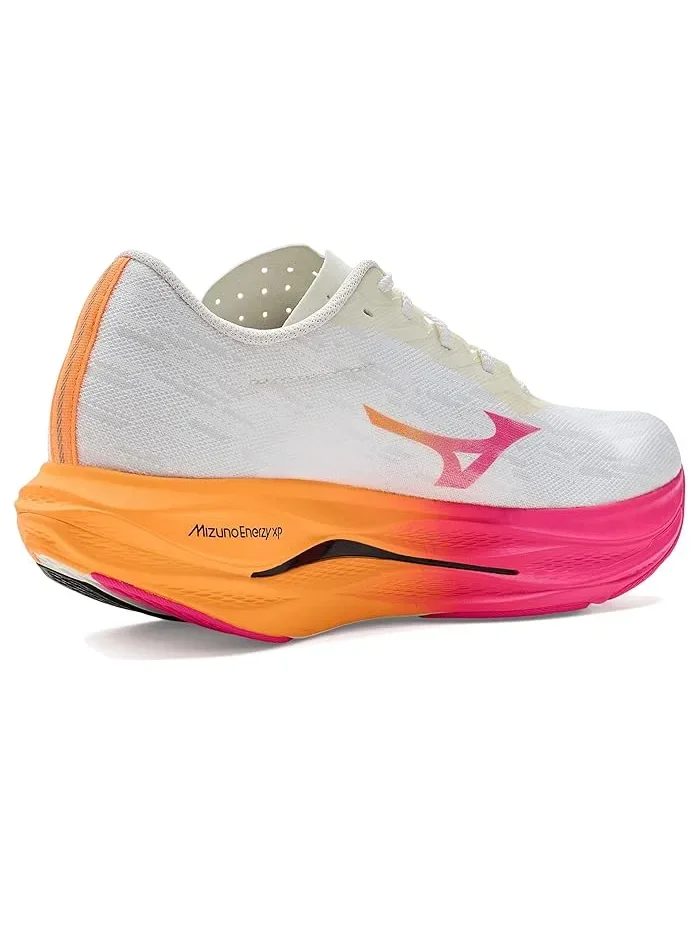 Кроссовки беговые Wave Rebellion Flash 3 Mizuno — изображение 3 из 4, белый/розовый