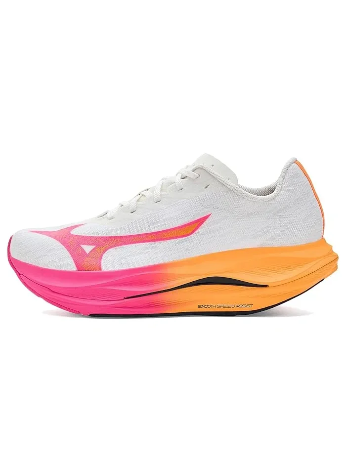 Кроссовки беговые Wave Rebellion Flash 3 Mizuno — изображение 4 из 4, белый/розовый