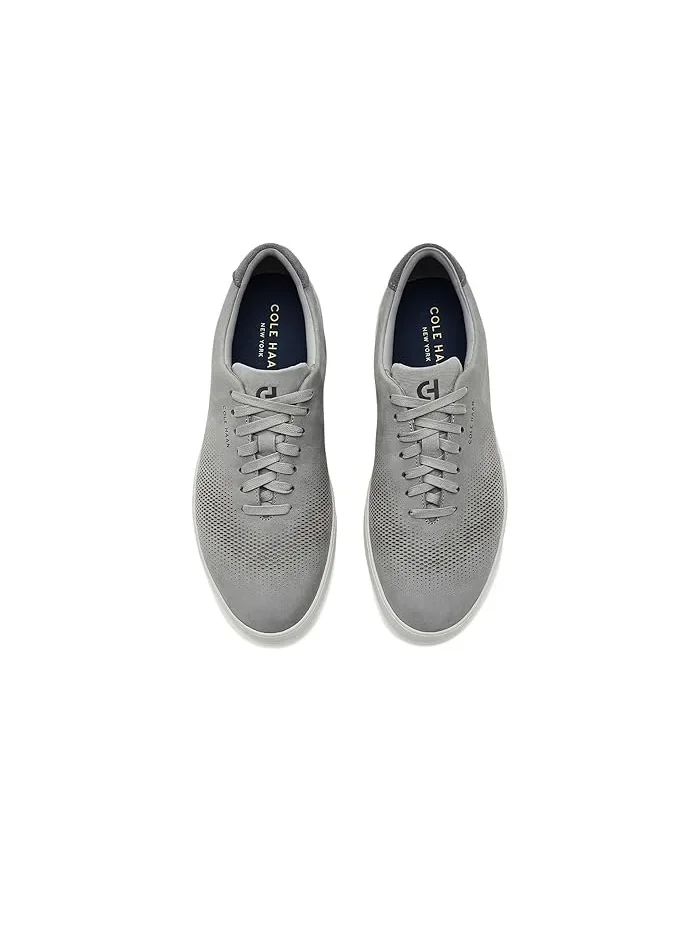 Кроссовки из кожи с перфорацией Grandpro Cityspectre Laser Perforated Cole Haan — изображение 2 из 4, серый