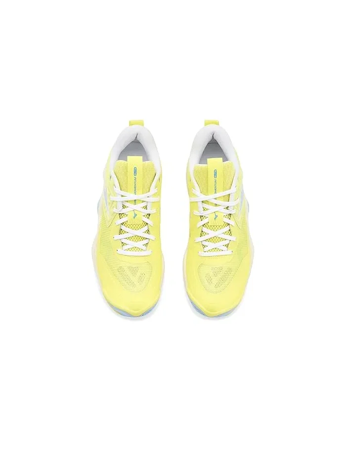 Кроссовки для волейбола Wave Momentum 4 Elite Mizuno — изображение 2 из 4, желтый/синий