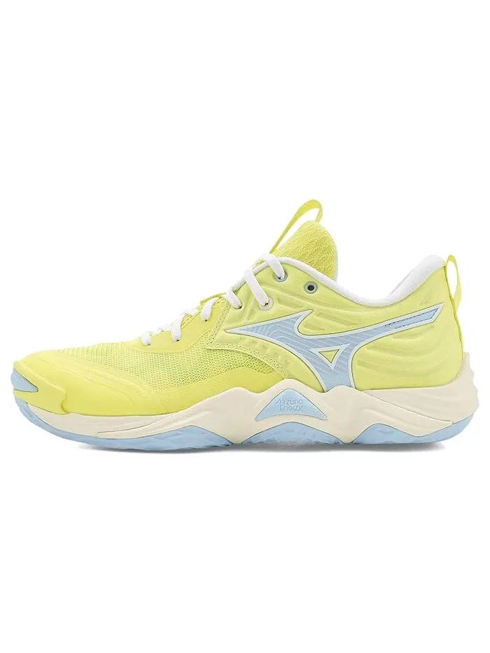 Кроссовки для волейбола Wave Momentum 4 Elite Mizuno — изображение 4 из 4, желтый/синий