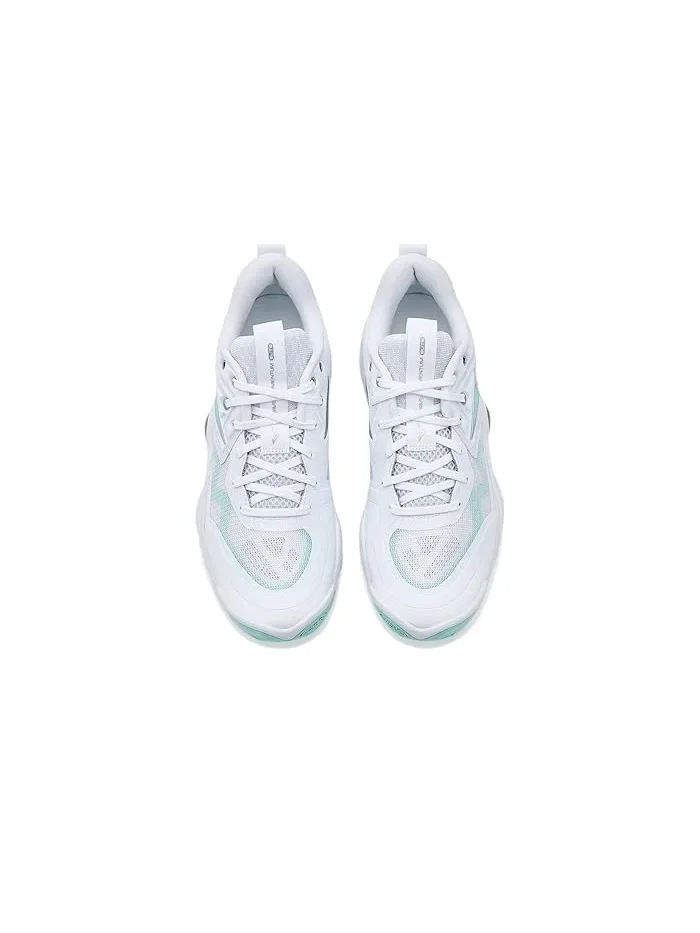 Кроссовки для волейбола Wave Momentum 4 Elite Mizuno — изображение 2 из 4, белый/синий