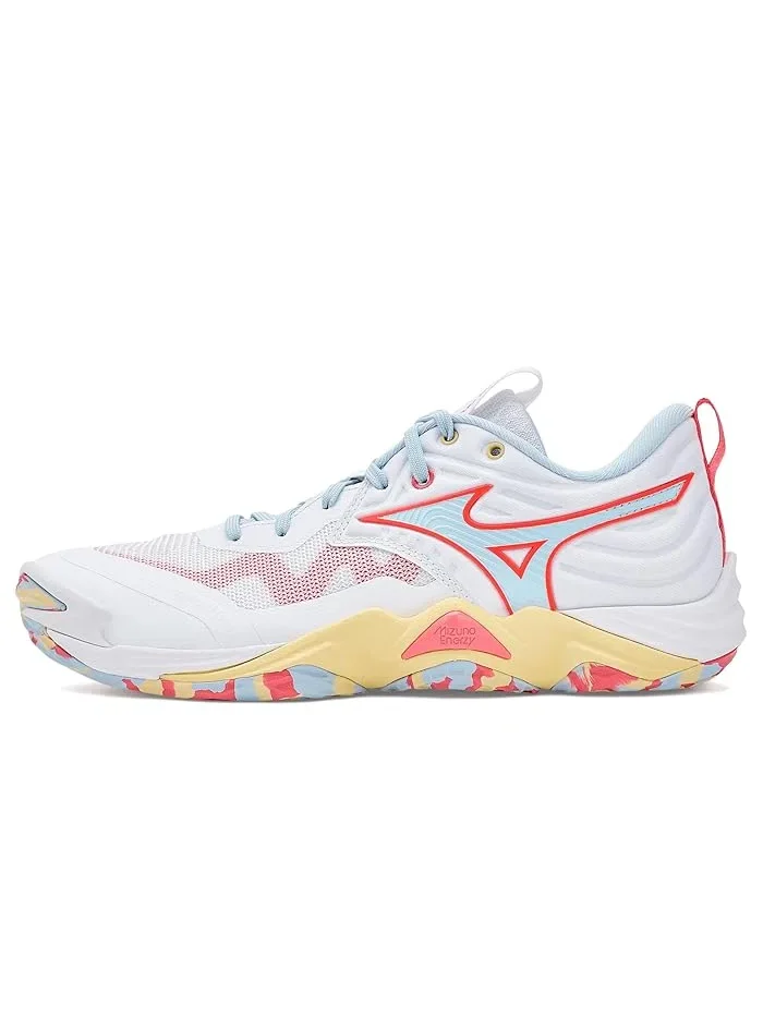 Кроссовки волейбольные Wave Momentum 4 Elite Mizuno — изображение 4 из 4, белый