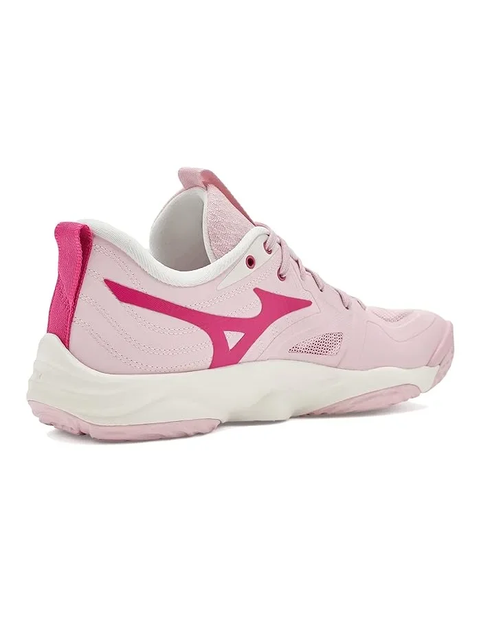 Кроссовки волейбольные Wave Momentum 4 Elite Mizuno — изображение 3 из 4, розовый