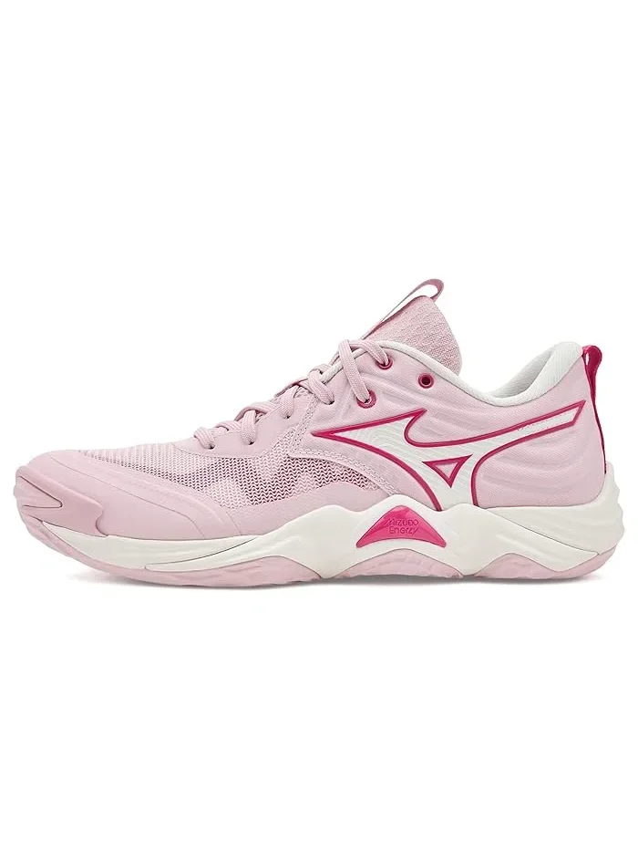 Кроссовки волейбольные Wave Momentum 4 Elite Mizuno — изображение 4 из 4, розовый