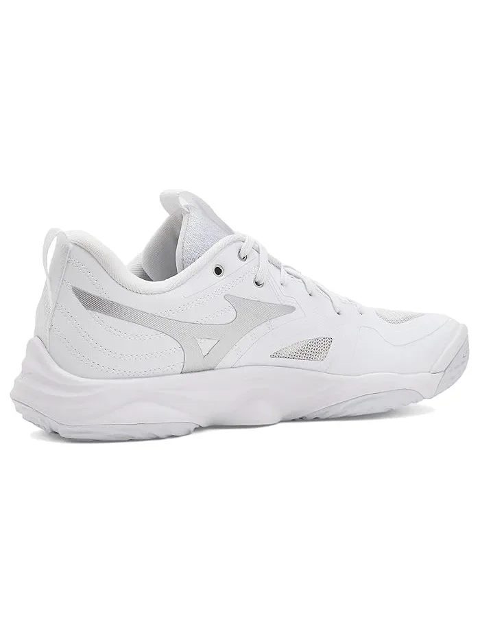 Кроссовки волейбольные Wave Momentum 4 Elite Mizuno — изображение 3 из 4, белый/серебристый