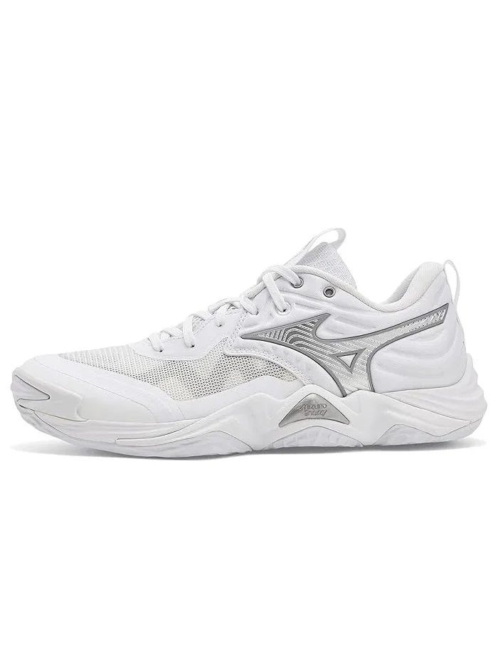 Кроссовки волейбольные Wave Momentum 4 Elite Mizuno — изображение 4 из 4, белый/серебристый