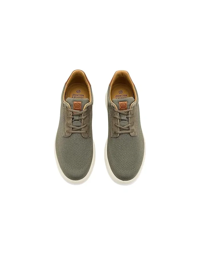 Кроссовки трикотажные Ackerson Knit Plain Toe Johnston & Murphy — изображение 2 из 4, оливковый