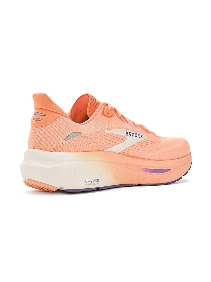 Кроссовки для бега Ghost 18 Brooks, Peach/Grape/Coconut — изображение 3 из 4, персиковый
