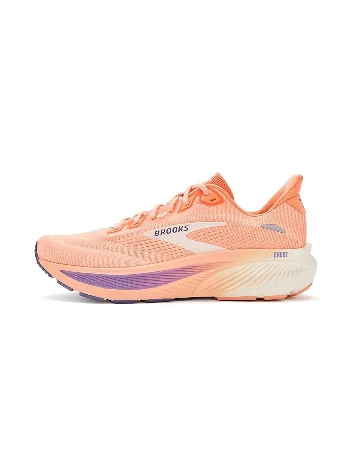 Кроссовки для бега Ghost 18 Brooks, Peach/Grape/Coconut — изображение 4 из 4, персиковый