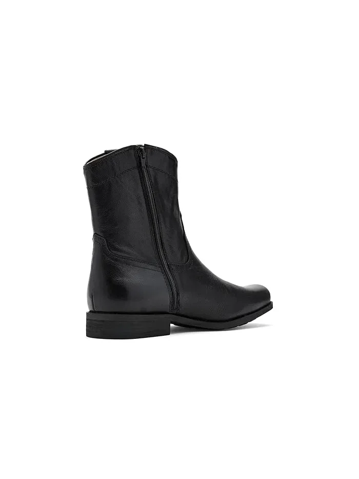 Сапоги кожаные Roger Roper Zip FRYE AND CO. — изображение 3 из 4, черный