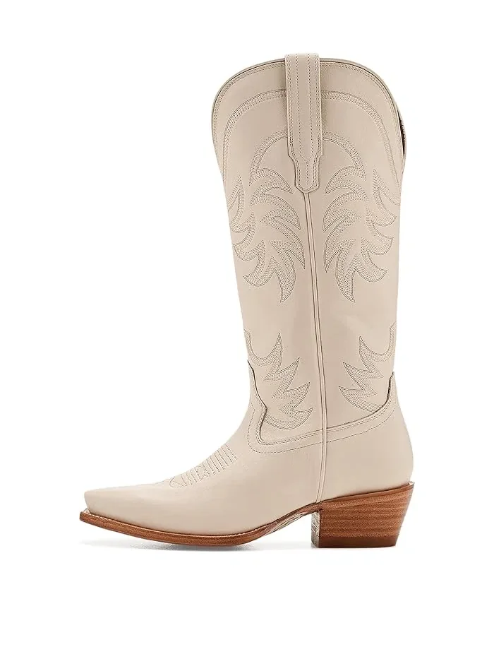 Сапоги женские Tecovas The Annie Wide Calf — изображение 4 из 4, кость