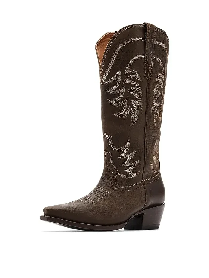 Сапоги ковбойские широкие The Annie Wide Calf Tecovas — коричневый