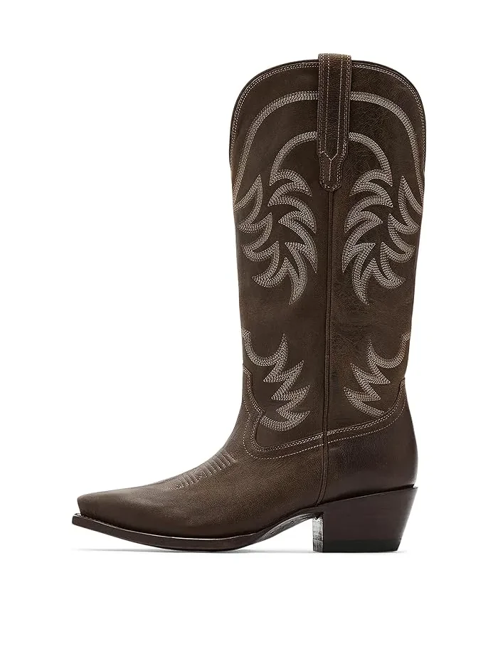 Сапоги ковбойские широкие The Annie Wide Calf Tecovas — изображение 4 из 4, кофе