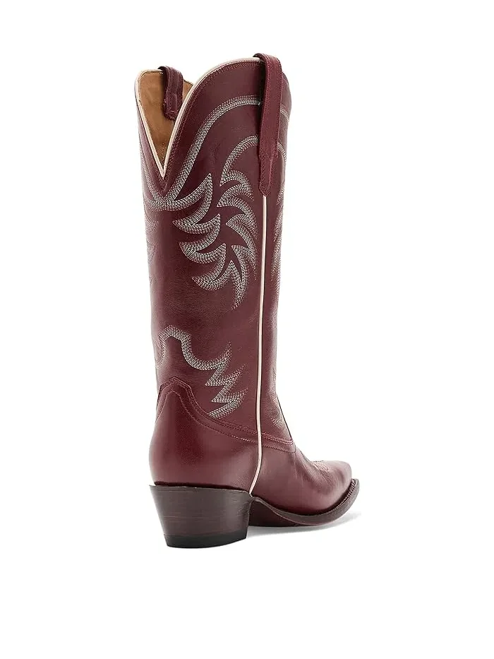 Ковбойские сапоги The Annie Wide Calf Tecovas — изображение 3 из 4, алый