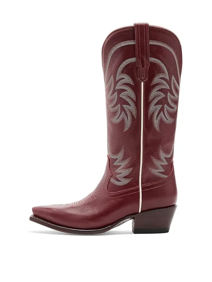 Ковбойские сапоги The Annie Wide Calf Tecovas — изображение 4 из 4, алый