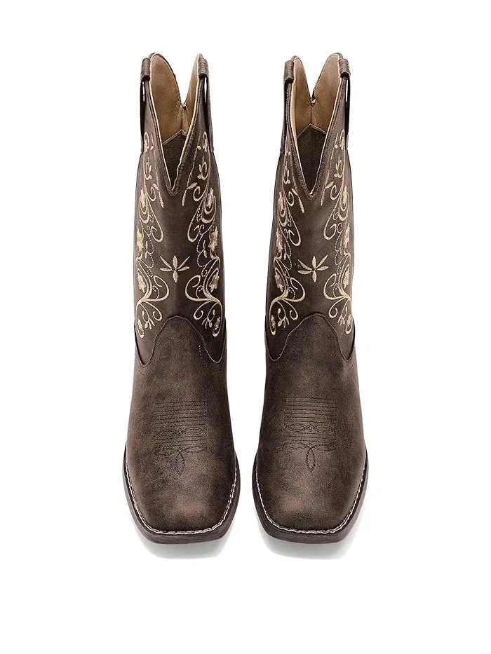 Ботинки с вышивкой Bailey Boots Roper — изображение 2 из 4, коричневый