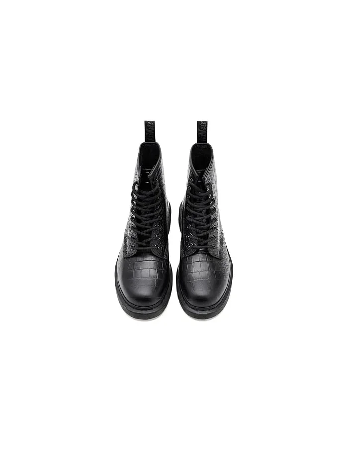 Ботинки высокие 1460 Croco Dr. Martens — изображение 2 из 4, черный